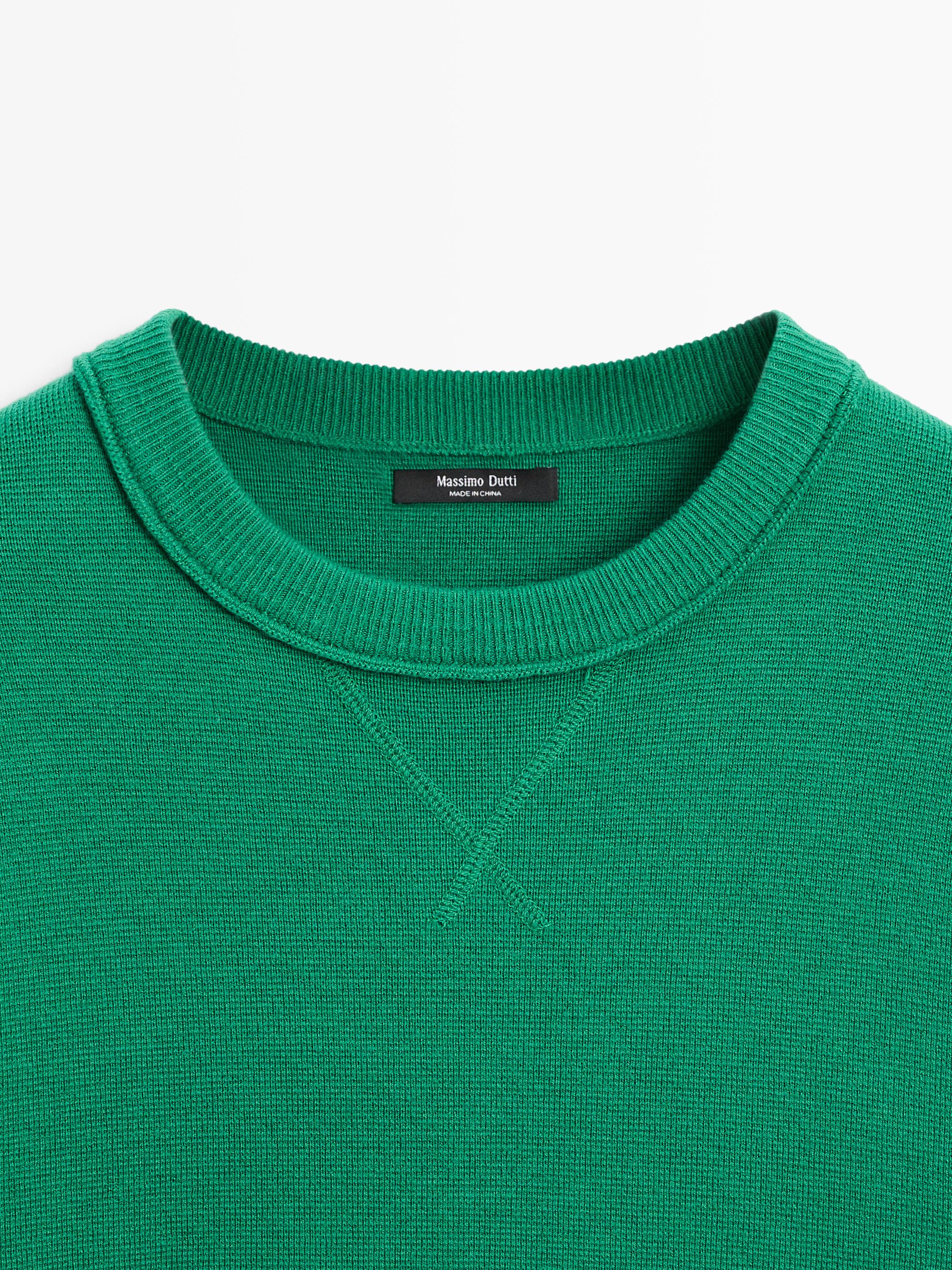 Pull en maille de coton mélang